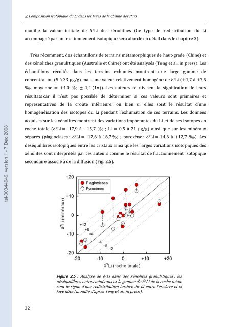 Géochimie isotopique du lithium dans les basaltes-Géochimie des ...