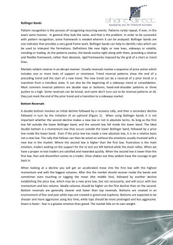 Bollinger bands forex pdf