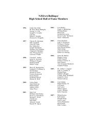 NJSIAA/Bollinger High School Hall of Fame Members