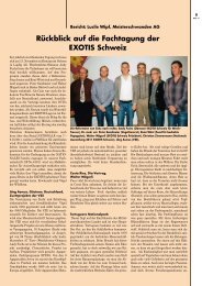 Rückblick auf die Fachtagung der EXOTIS Schweiz