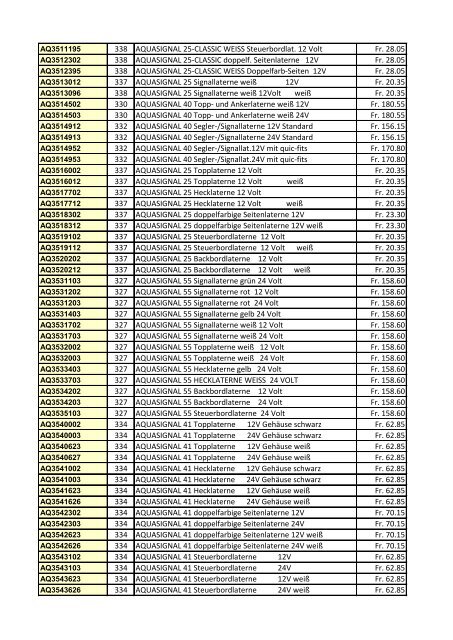 Link zur Preisliste - Allenspach Bootsmotoren GmbH