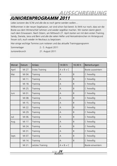 Bulletin - SCNI