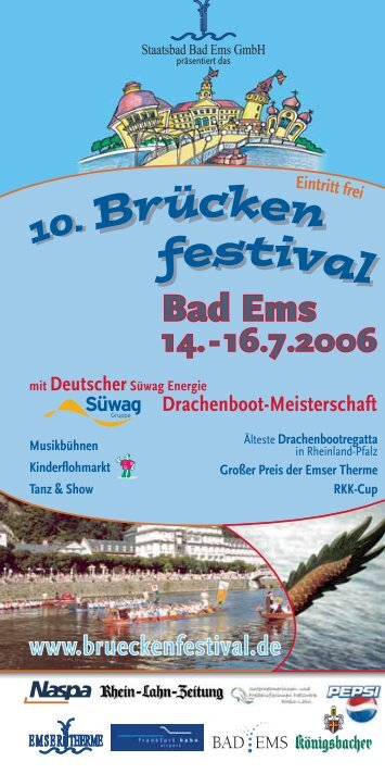 Drachenboot-Meisterschaft - Bad Emser Brückenfestival