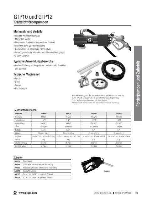 Broschüre Lubrication Equipment - Graco