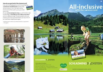 Sommercard - Hotel Post in Schladming