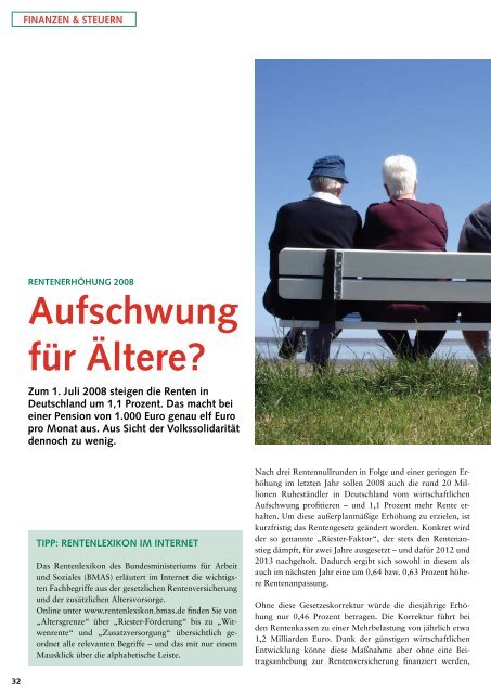 Ausgabe 1/2008 - Volkssolidarität Bundesverband e.V.