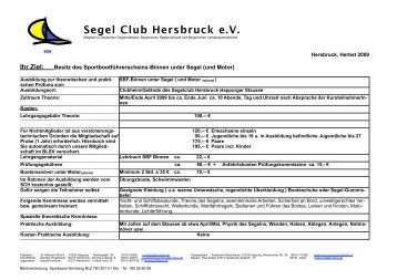 Segel Club Hersbruck e.V.