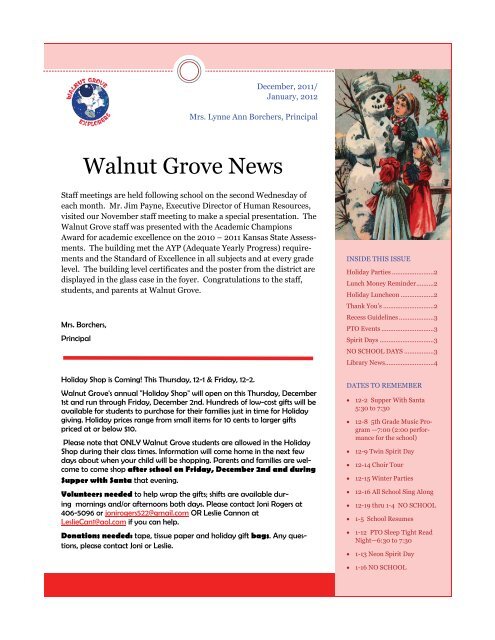 Walnut Grove News - Olathe District Schools