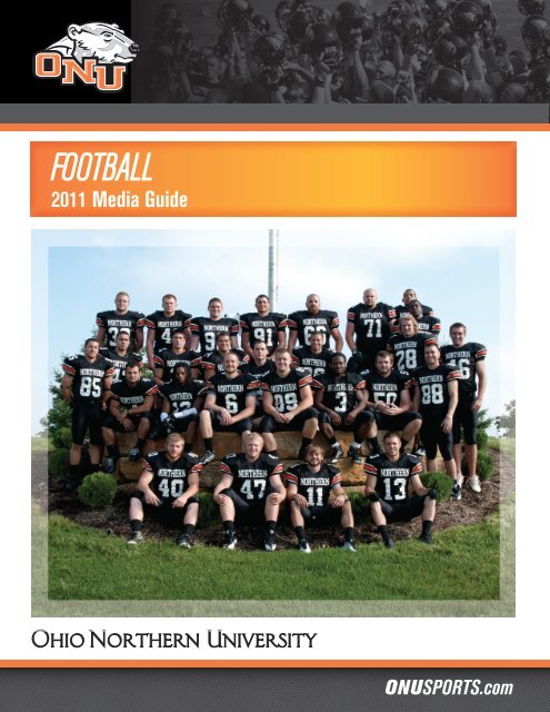 Football 11 Media Guide Pdf Ohio Northern University