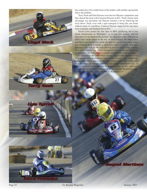 Jan 2007 Go Racing.indd - Go Racing Magazine