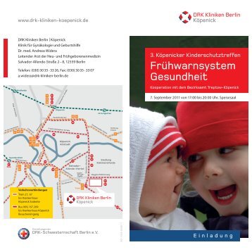 Flyer zum 3. Kinderschutztreffen - DRK Kliniken Berlin