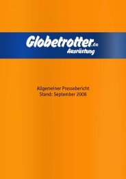 Allgemeiner Pressebericht Stand: September 2008 - Globetrotter