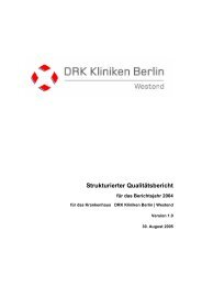 Strukturierter Qualitätsbericht - DRK Kliniken Berlin