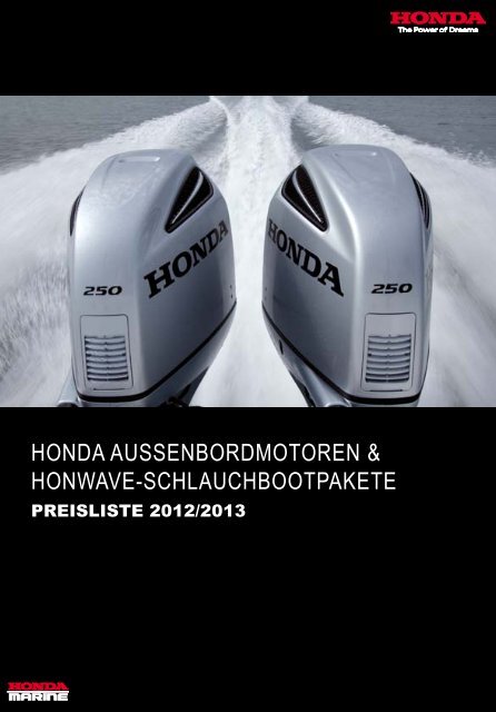 Honda - Übersicht mit allen Bootsmotoren und Preisen öffnen