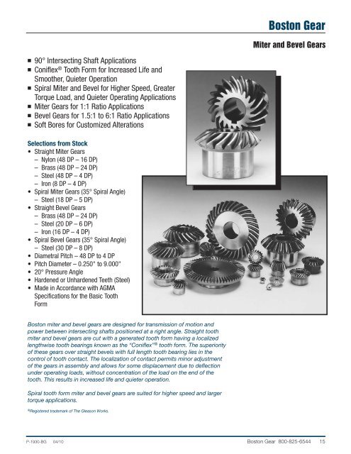 Spur Gears - Norfolk Bearings and Supply Company, Inc.