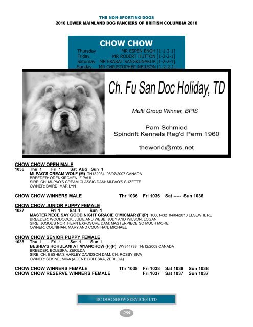tibetan terrier - BC Dog Show Services