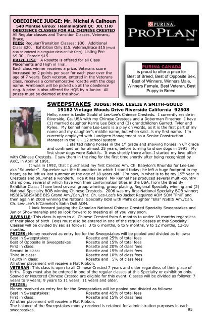 Artisans Area - BC Dog Show Services