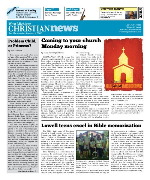 West Michigan Christian News