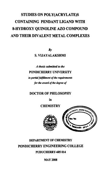 Gf L~20'~roq,",%e42 - Pondicherry University DSpace Portal