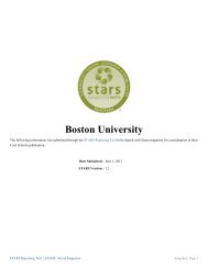 Boston University STARS Snapshot - Sierra Club