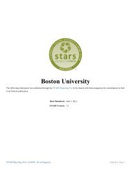 Boston University STARS Snapshot - Sierra Club