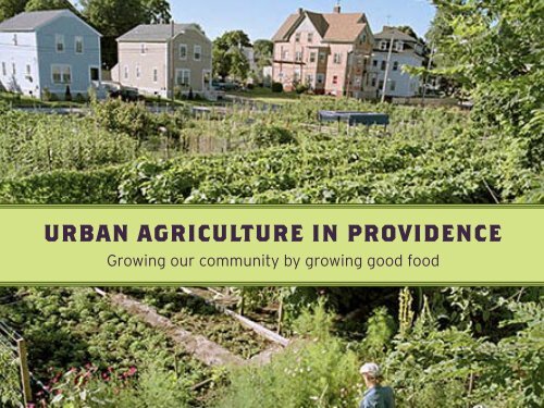 urban agriculture in providence - Rhode Island Department of ...