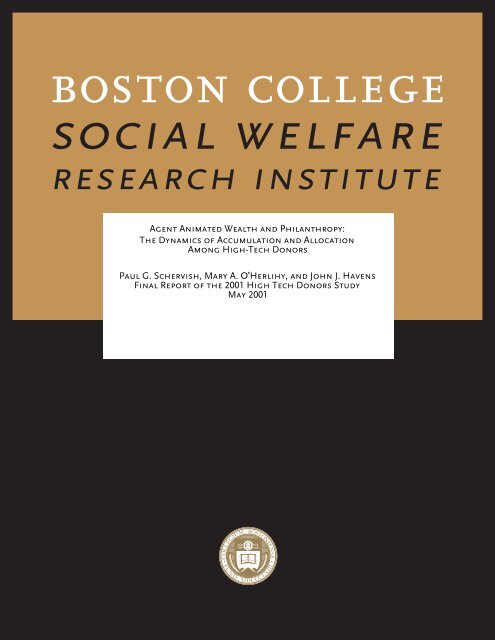 social welfare research institute - Boston College