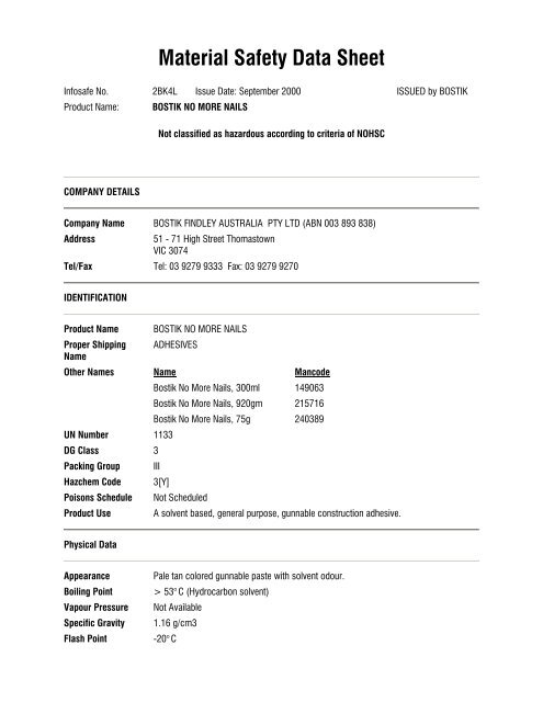 No Nonsense Spray Contact Adhesive Msds Hotsell | cdlguaiba.com.br