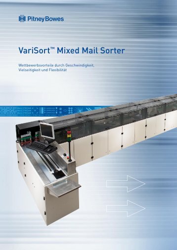 VariSort™ Mixed Mail Sorter System Spezifikationen - Pitney Bowes