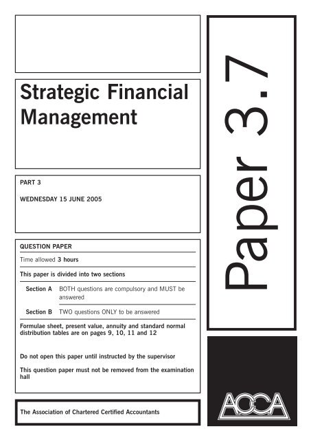 Strategic Financial Management