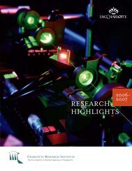 Annual Report 2006-2007 - Charlotte Research Institute - University ...