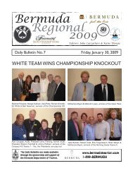 Bermuda Daily Bulletin 1 - Bermuda Regional Bridge Tournament