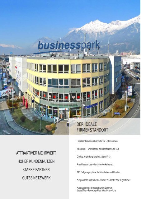 Businesspark Innsbruck - P&R Verwaltungs GmbH