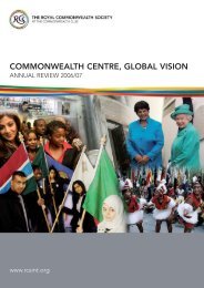 COMMONWEALTH CENTRE, GLOBAL VISION - The Royal ...