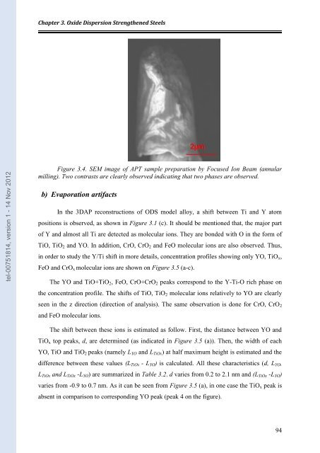 Etude par Sonde Atomique Tomographique de la formation de nano ...