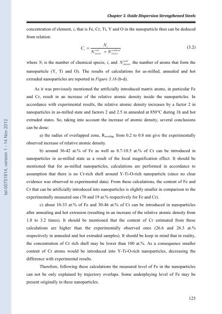 Etude par Sonde Atomique Tomographique de la formation de nano ...