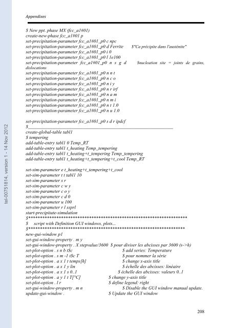 Etude par Sonde Atomique Tomographique de la formation de nano ...