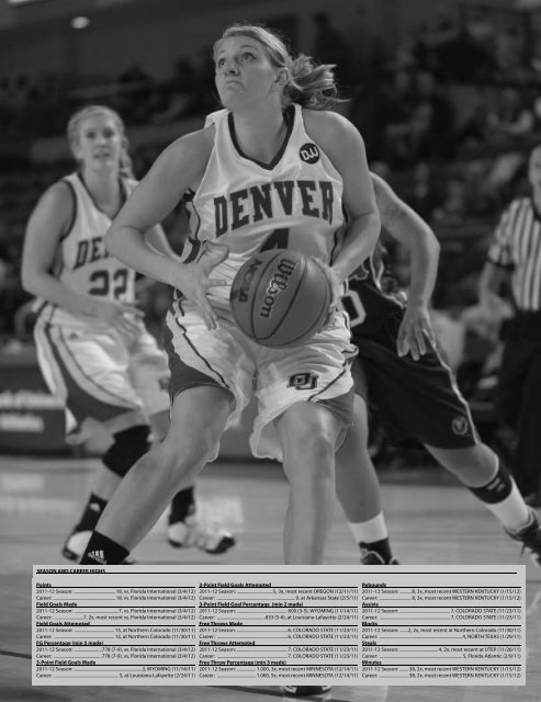 2011-12 DU Season Highlights - University of Denver Athletics