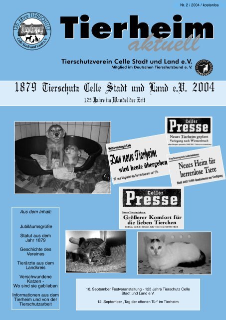 Das Tierheim Celle vermittelt Freunde für`s Leben - Tierschutz Celle ...