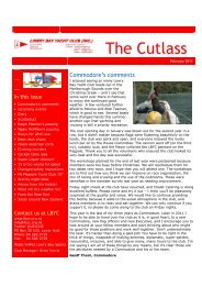 The Cutlass - Lowry Bay Yacht Club