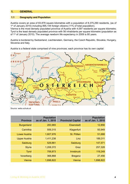 Living & Working in Austria