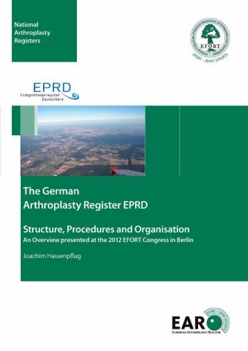 E-Book German Arthroplasty Register EPRD - EAR - EFORT