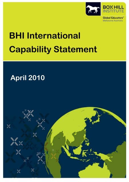 BHI International Capability Statement - Box Hill Institute of TAFE