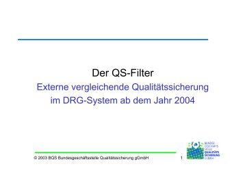 Der QS-Filter
