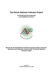 The Danish National Indicator Project - NIP
