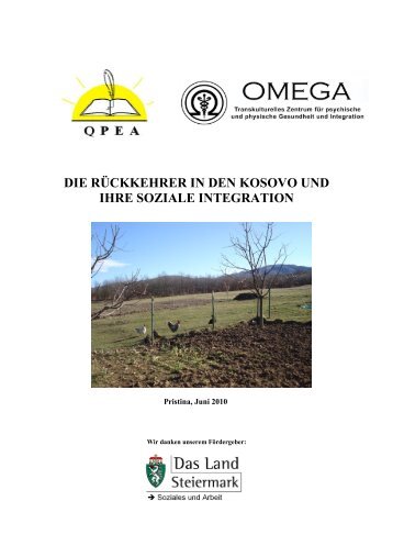 DIE RÜCKKEHRER I DE KOSOVO U D IHRE SOZIALE I ... - Omega