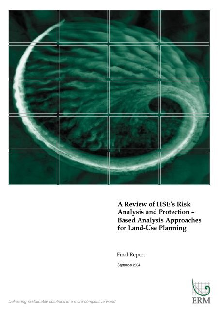 A review of HSE's risk analysis and protection-based analysis ...