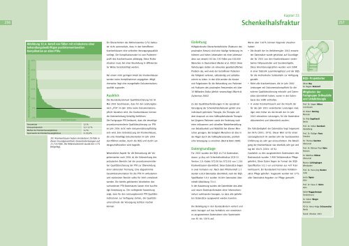 Qualität sichtbar machen. - BQS Qualitätsreport