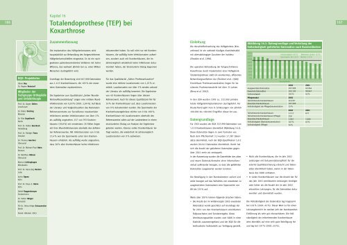 Qualität sichtbar machen. - BQS Qualitätsreport