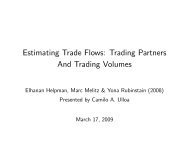 Estimating Trade Flows: Trading Partners And Trading Volumes